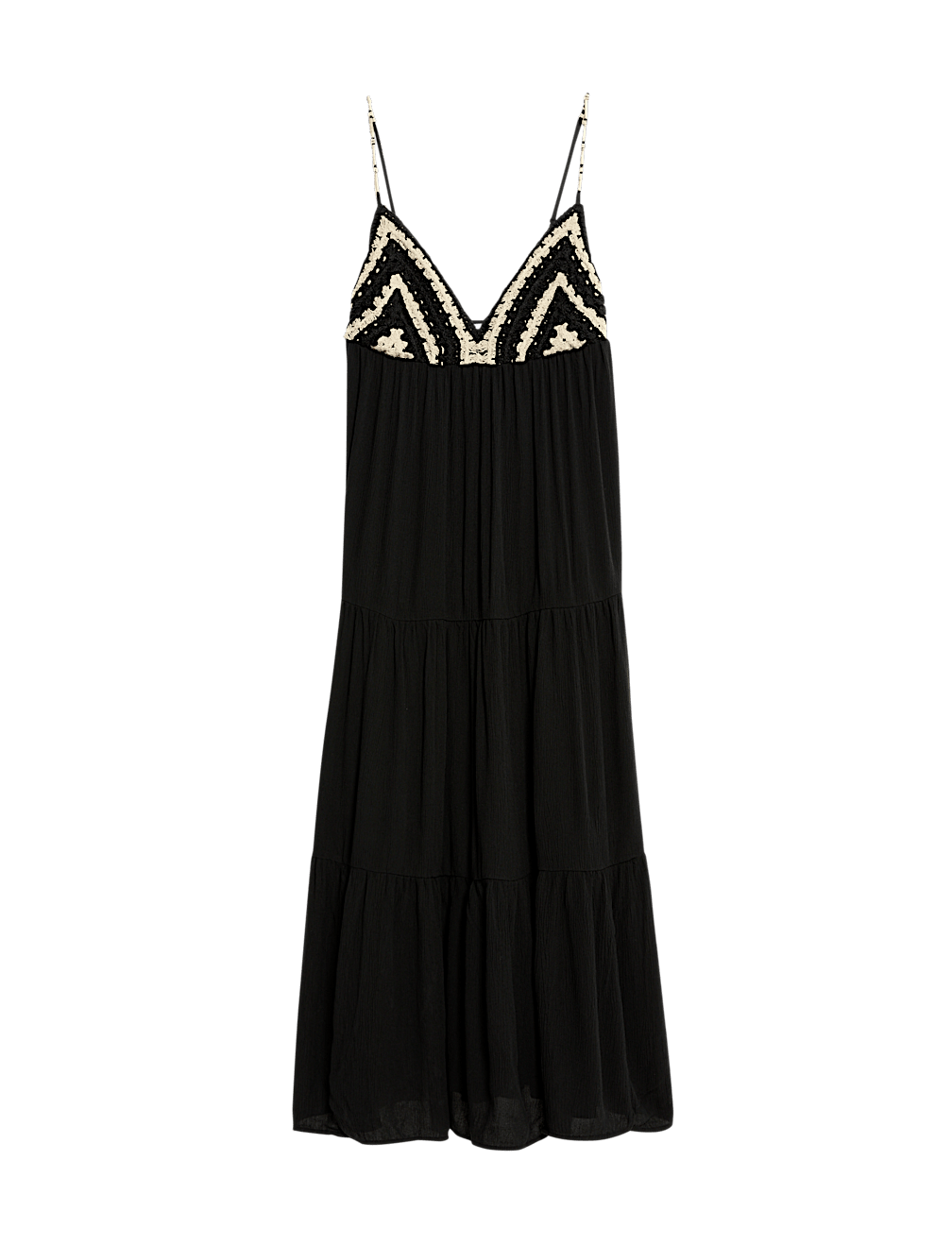 V-Neck Midi Beach Dress