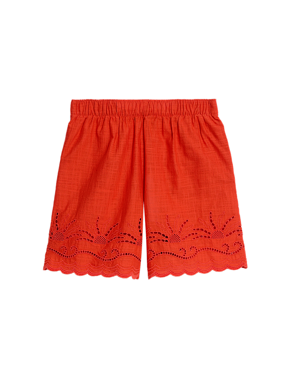 Pure Cotton Cut Out Beach Shorts