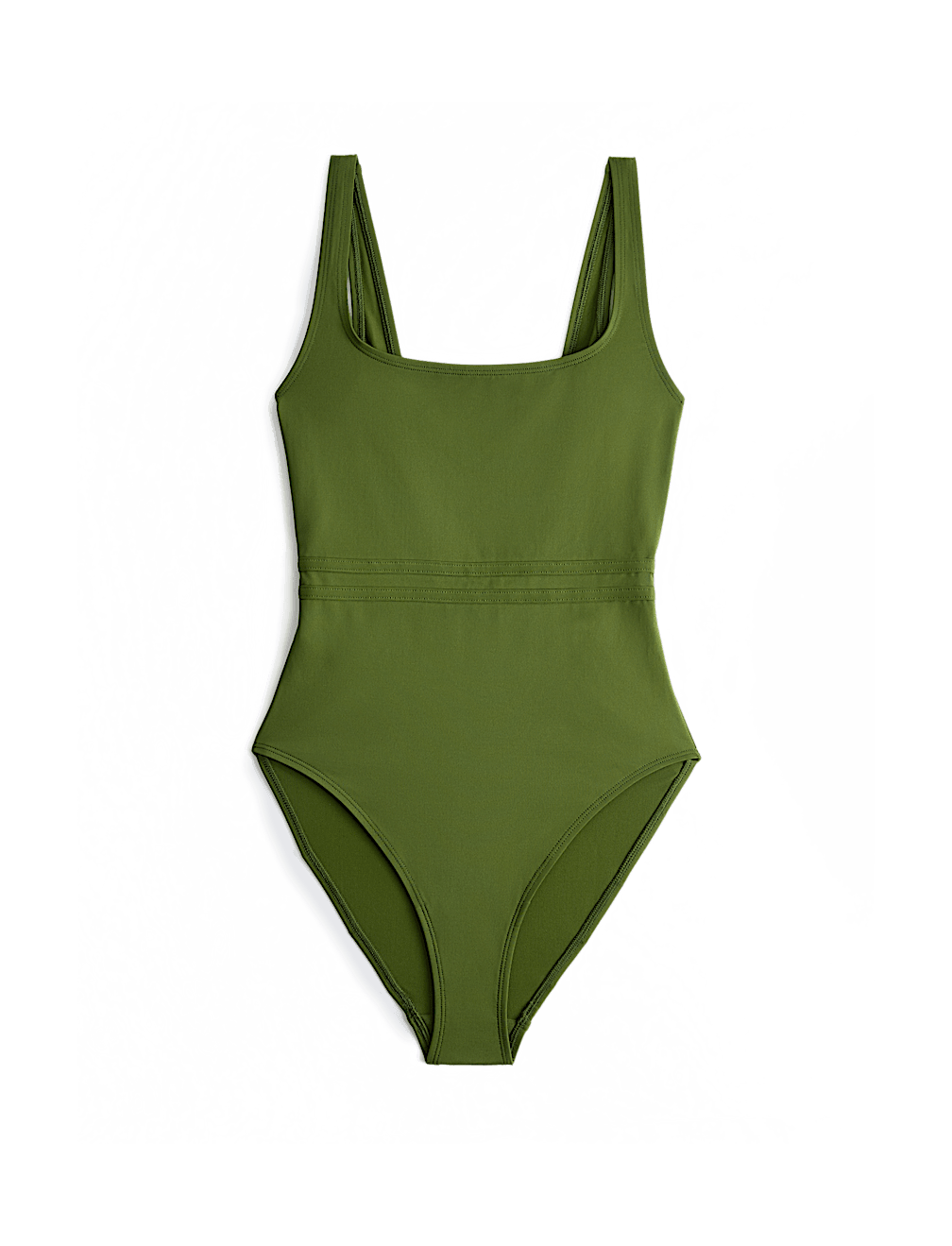 Sculpt Scoop Neck Panelled Swimsuit