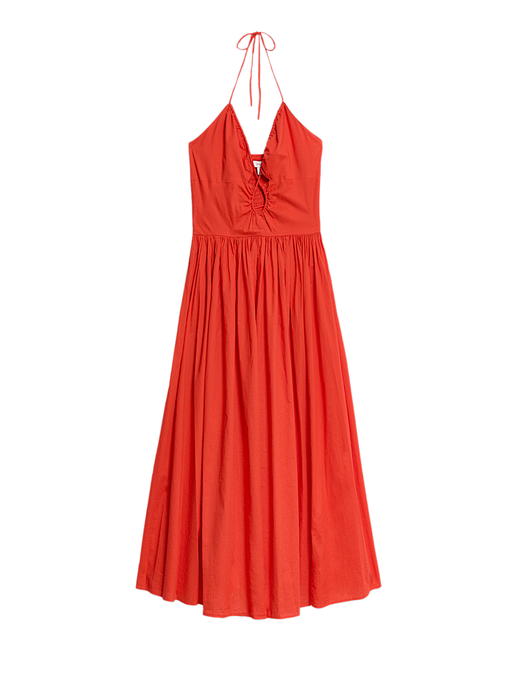 Pure Cotton Halter Neck Midaxi Beach Dress