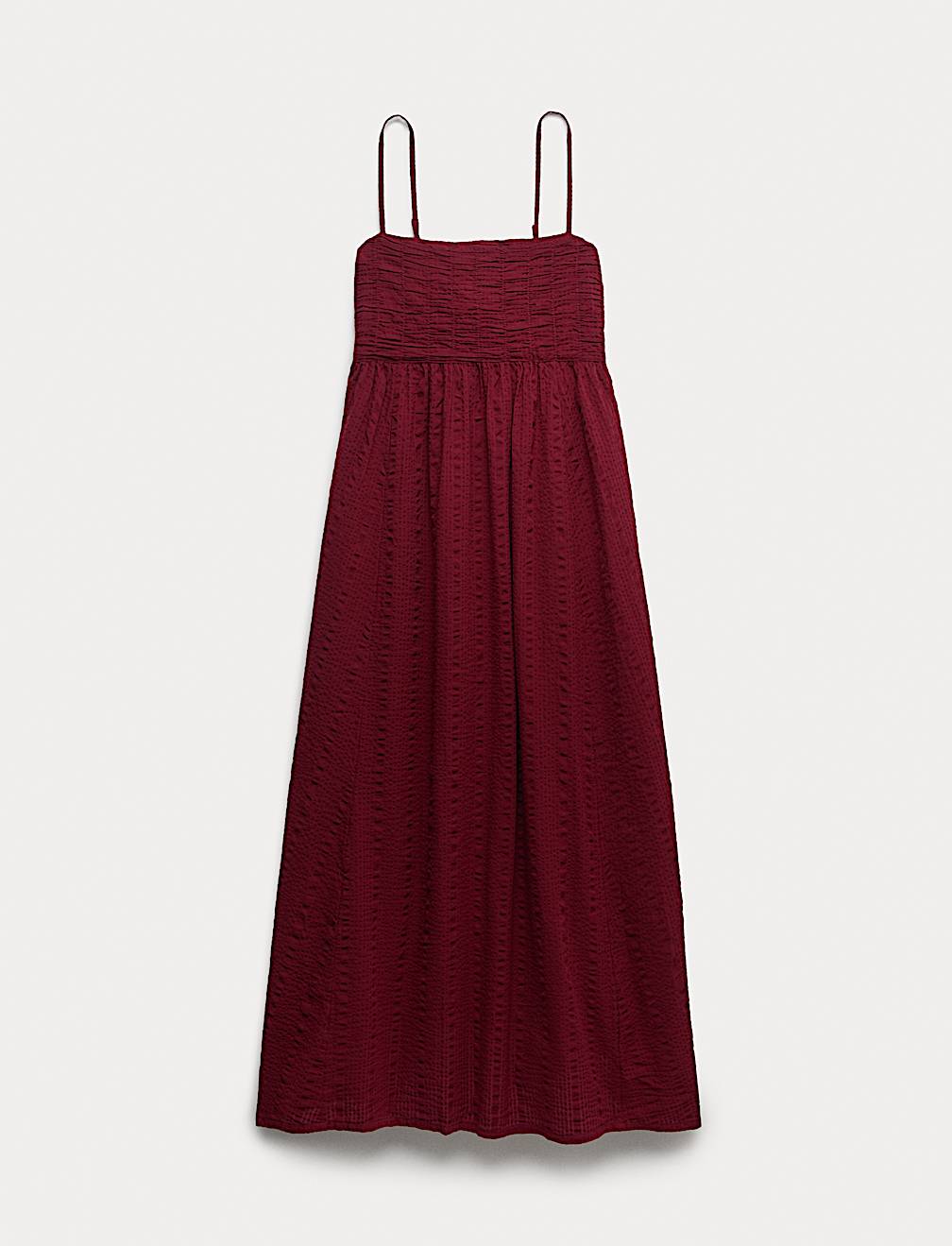 Pure Cotton Square Neck Maxi Beach Dress