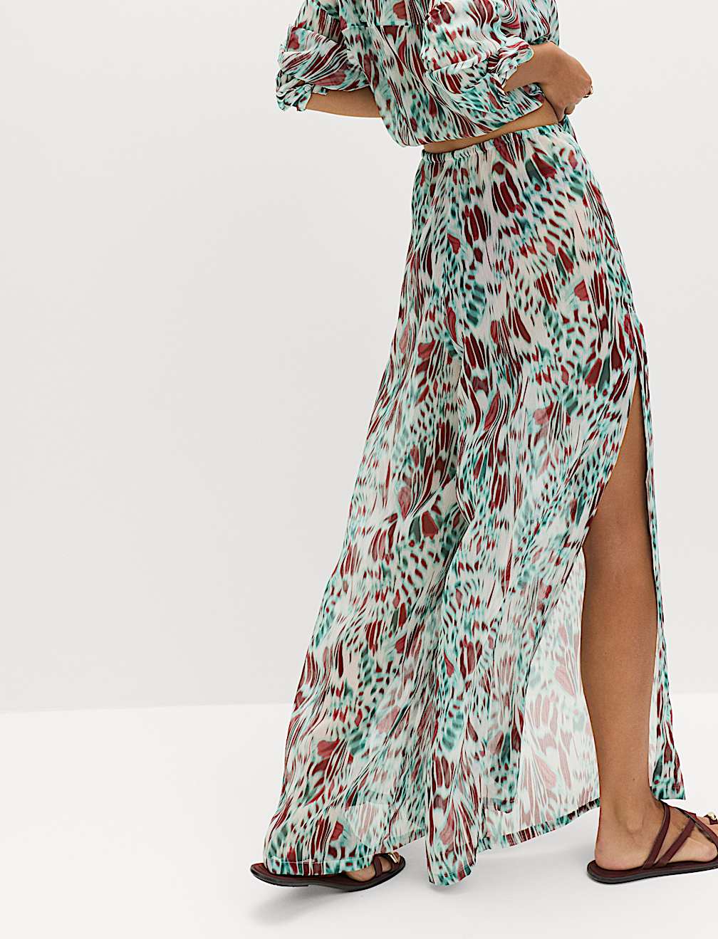 Printed Drawstring Beach Trousers