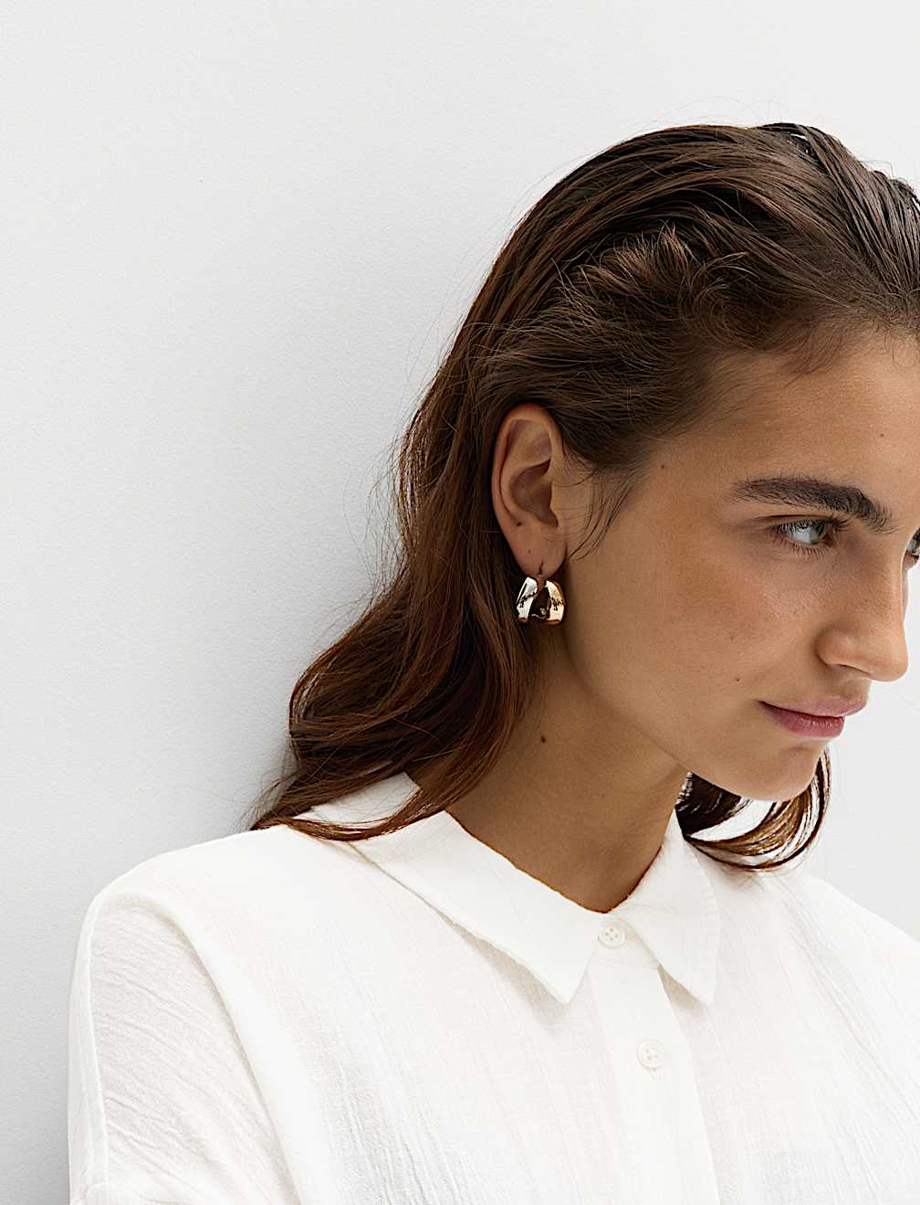 Cotton Rich Textured Shirt with Linen