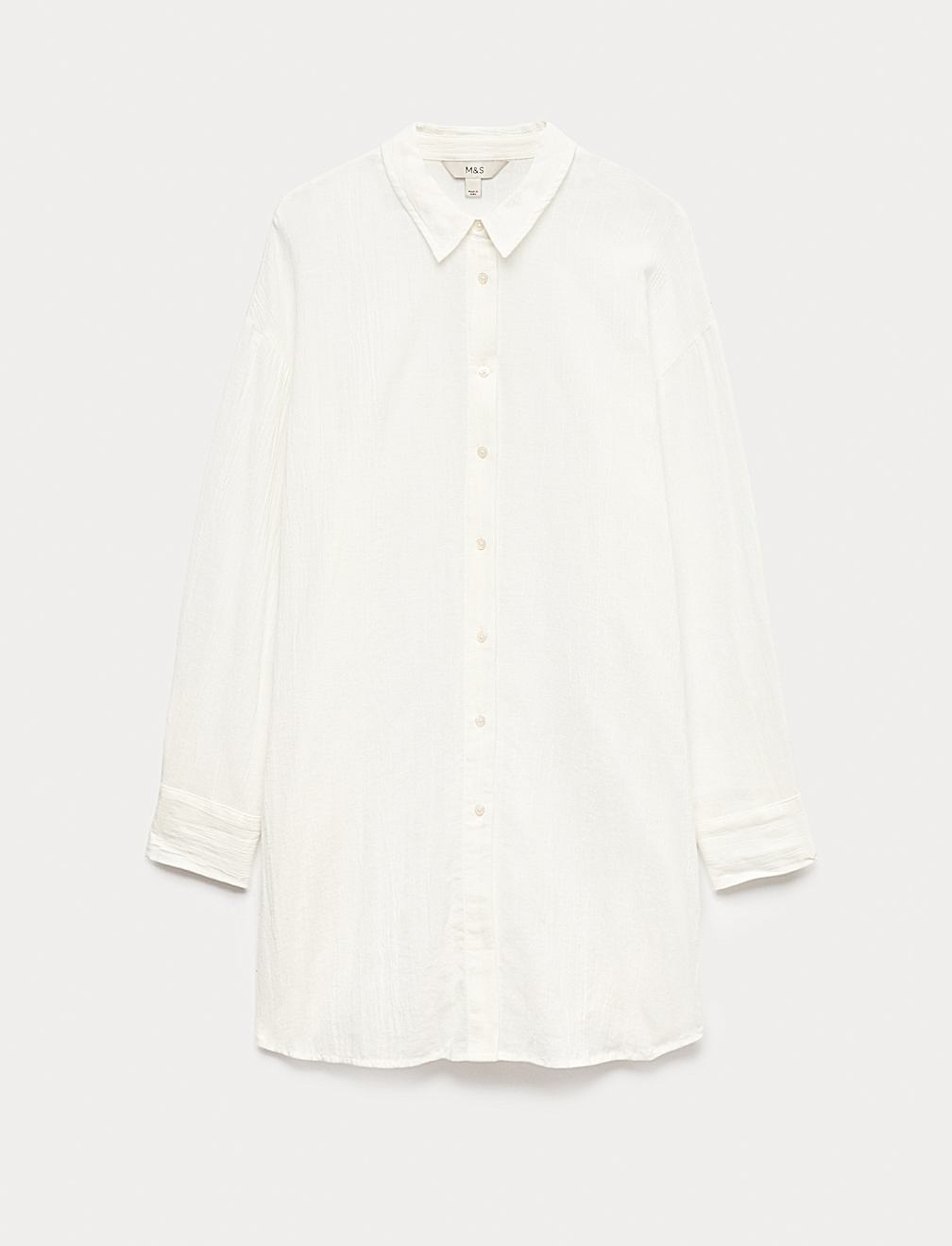 Cotton Rich Textured Shirt with Linen