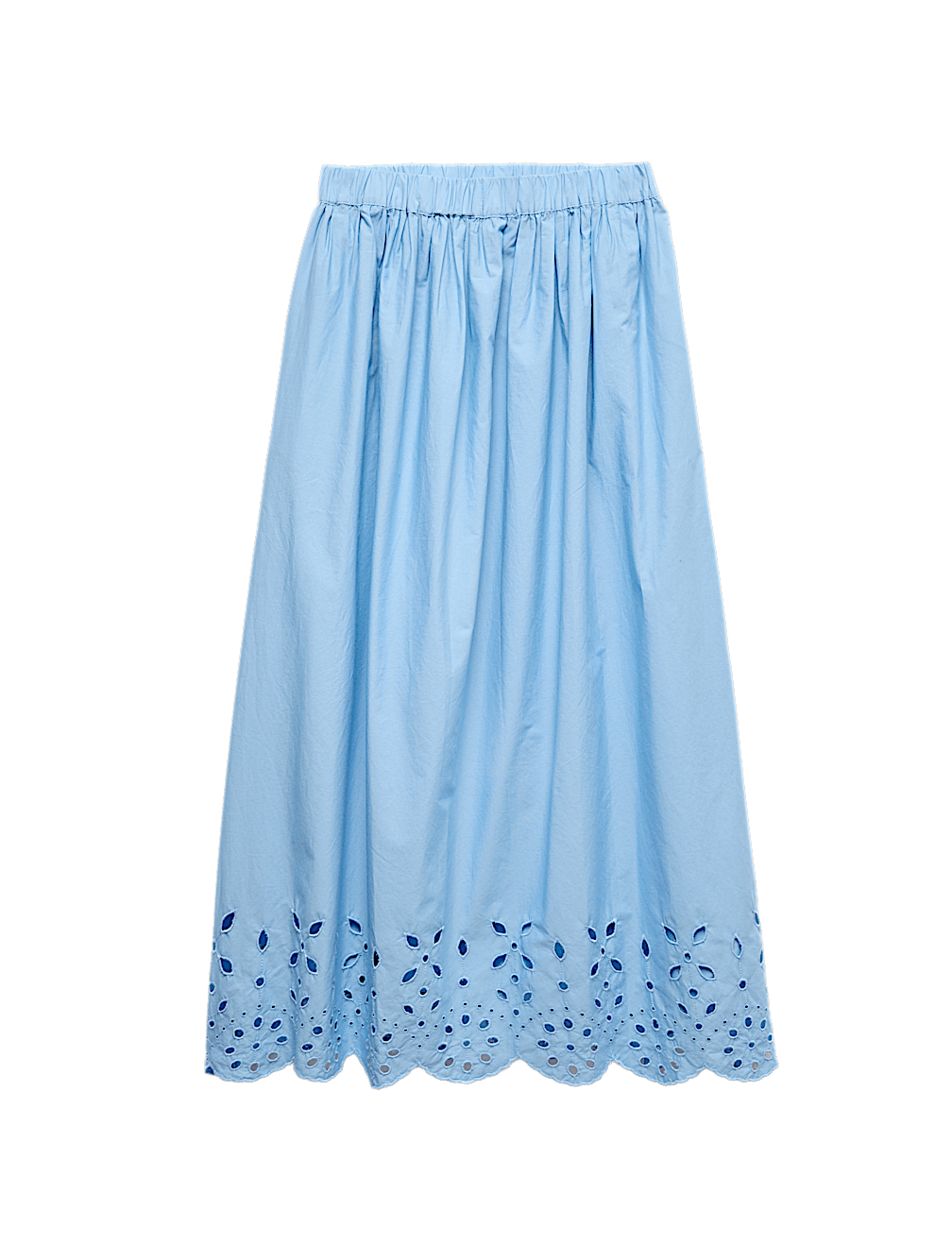 Pure Cotton Broderie Beach Skirt