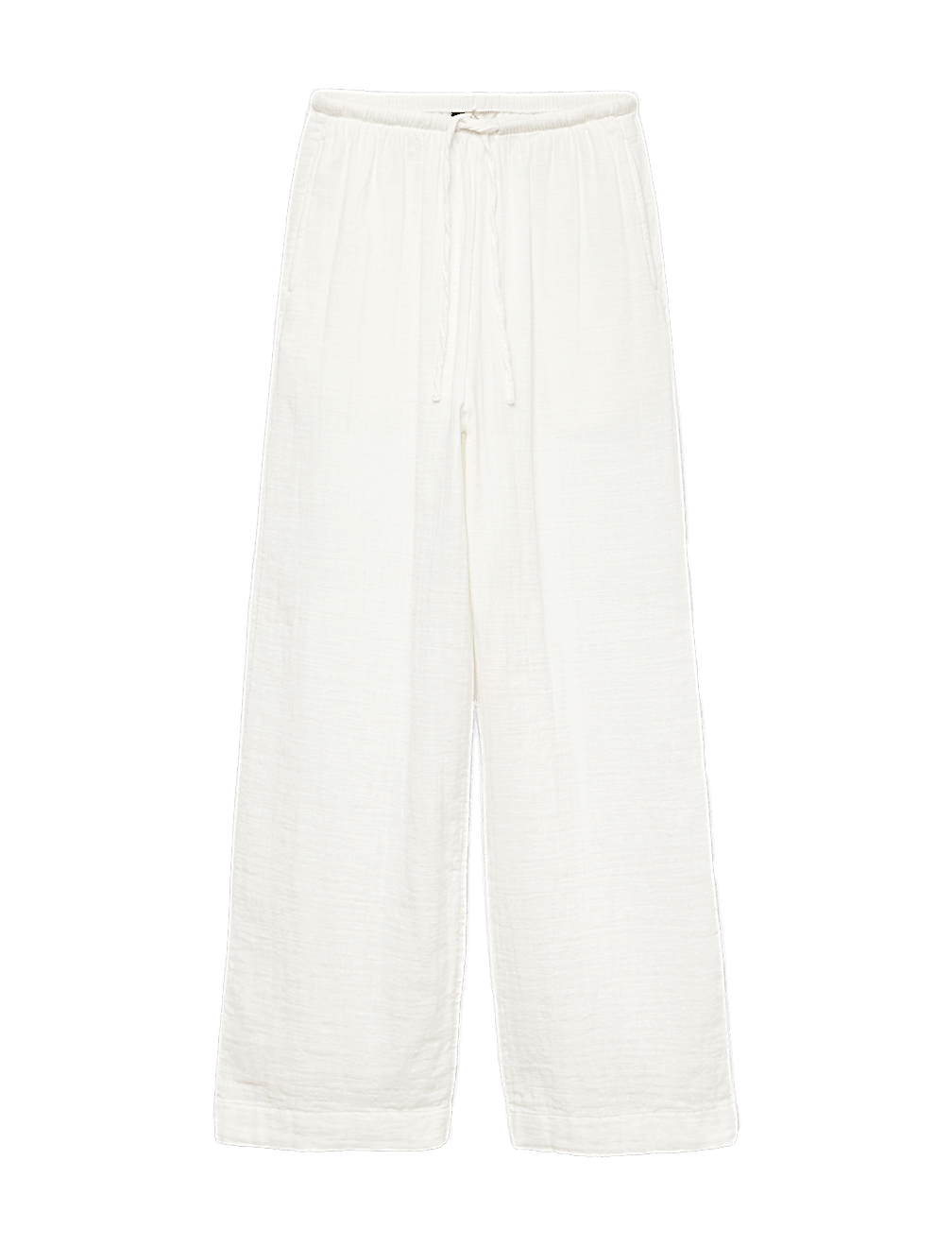 Pure Cotton Drawstring Beach Trousers