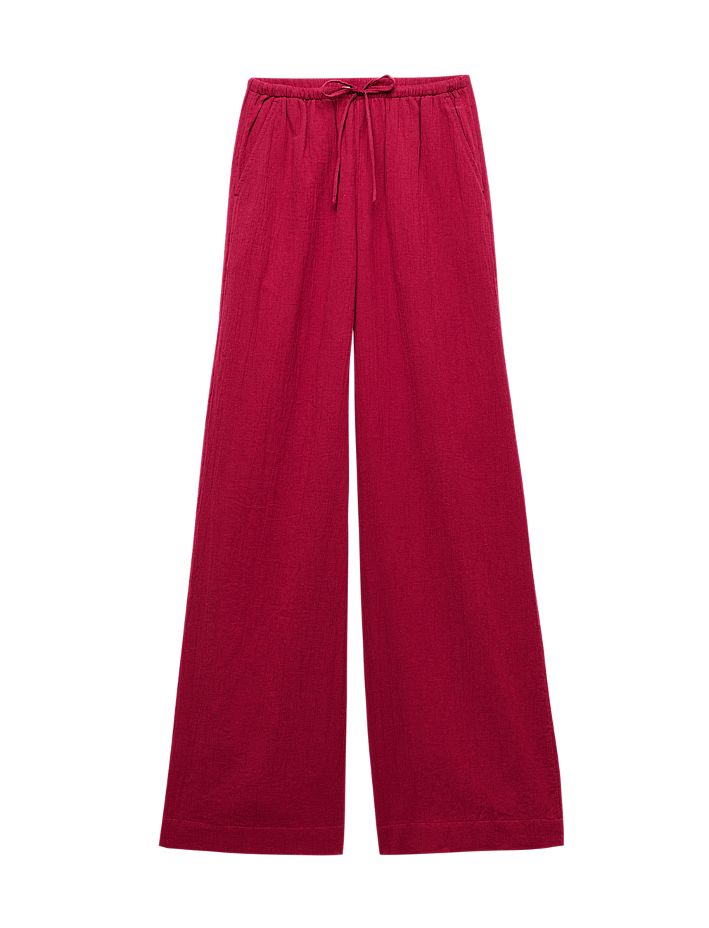 Cotton Rich Beach Trousers with Linen