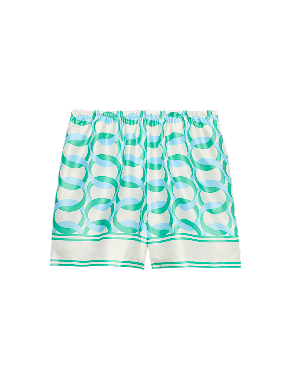 Satin Printed Beach Shorts