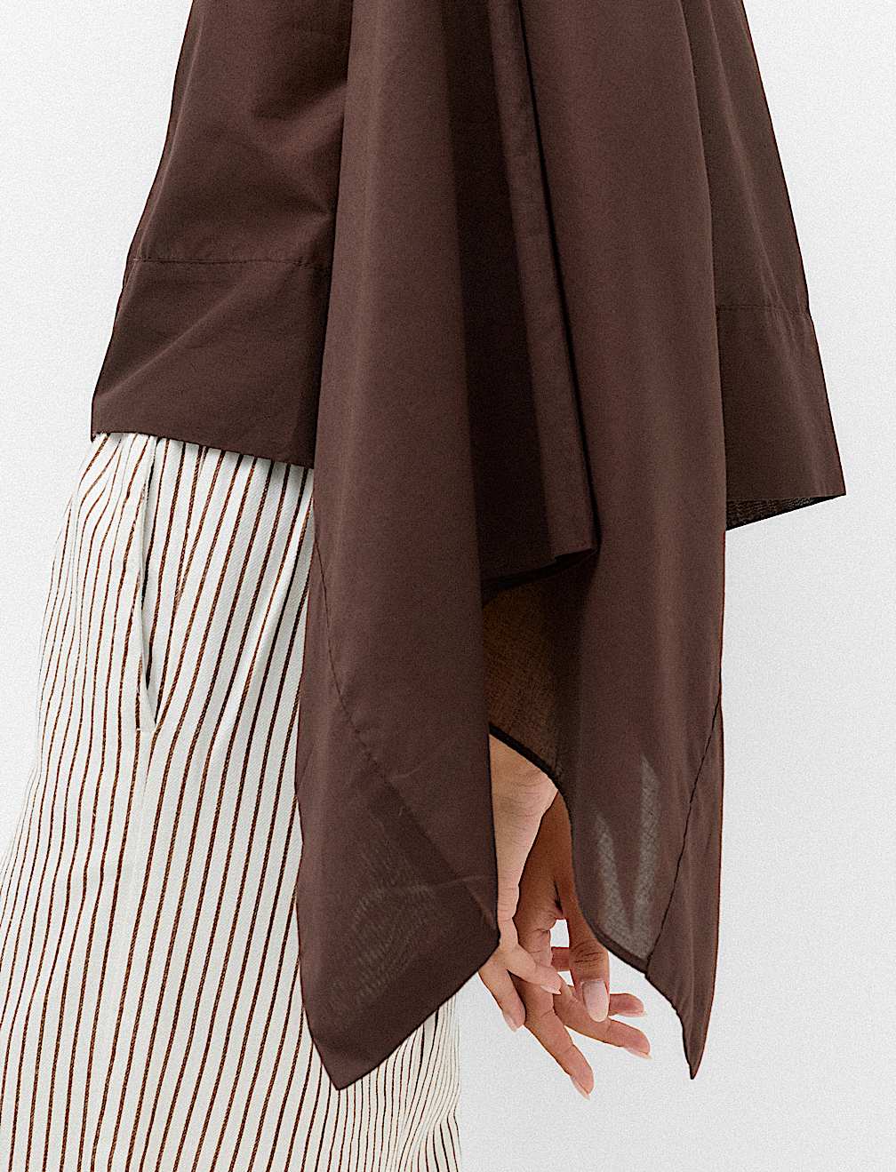 Pure Cotton Sheer Cape Top