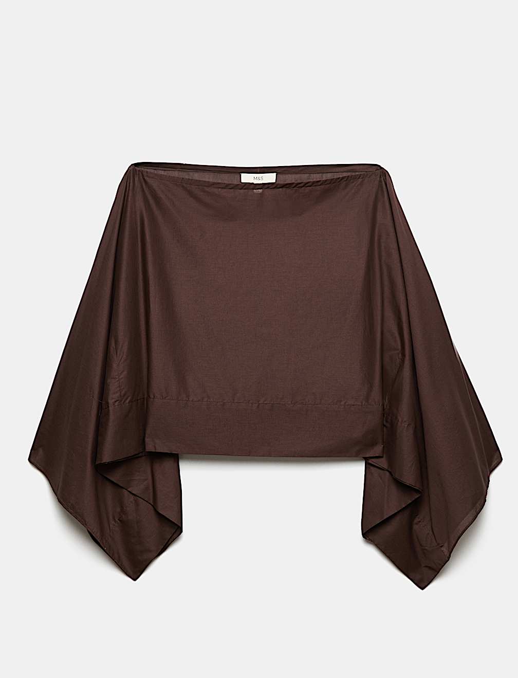 Pure Cotton Sheer Cape Top