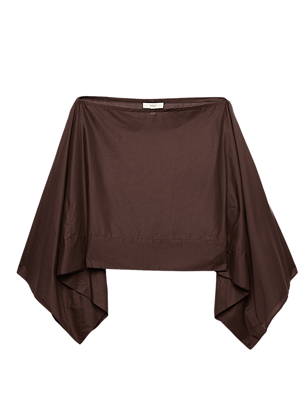 Pure Cotton Sheer Cape Top