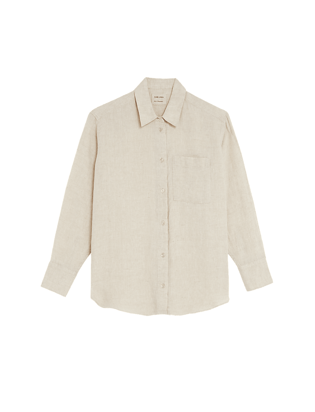 Pure Linen Oversized Shirt