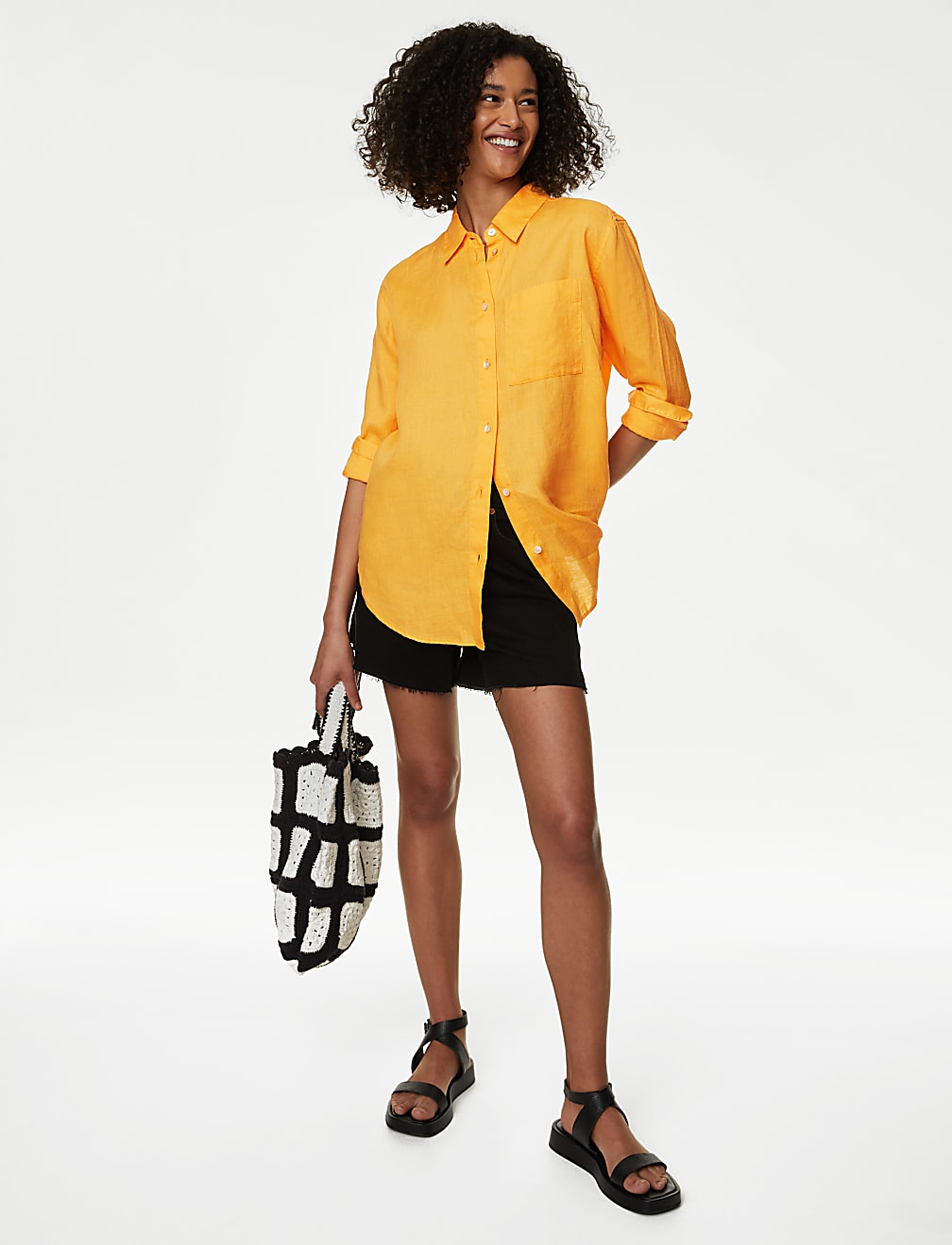 Pure Linen Oversized Shirt