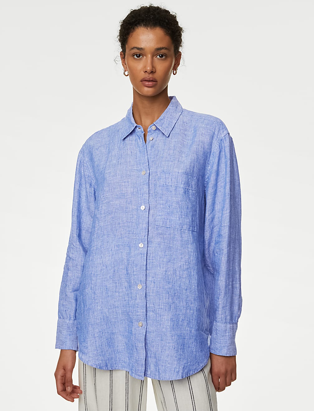 Pure Linen Oversized Shirt