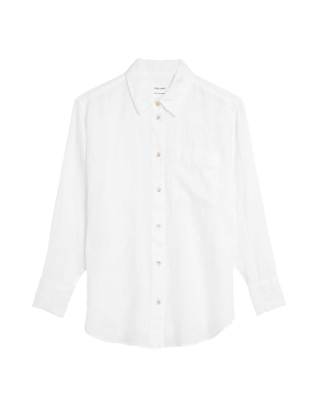 Pure Linen Oversized Shirt