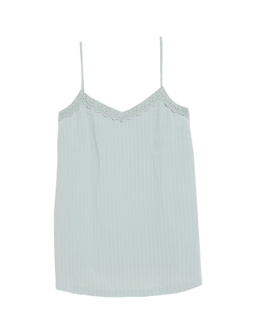 Linen Blend Striped V-Neck Cami Top