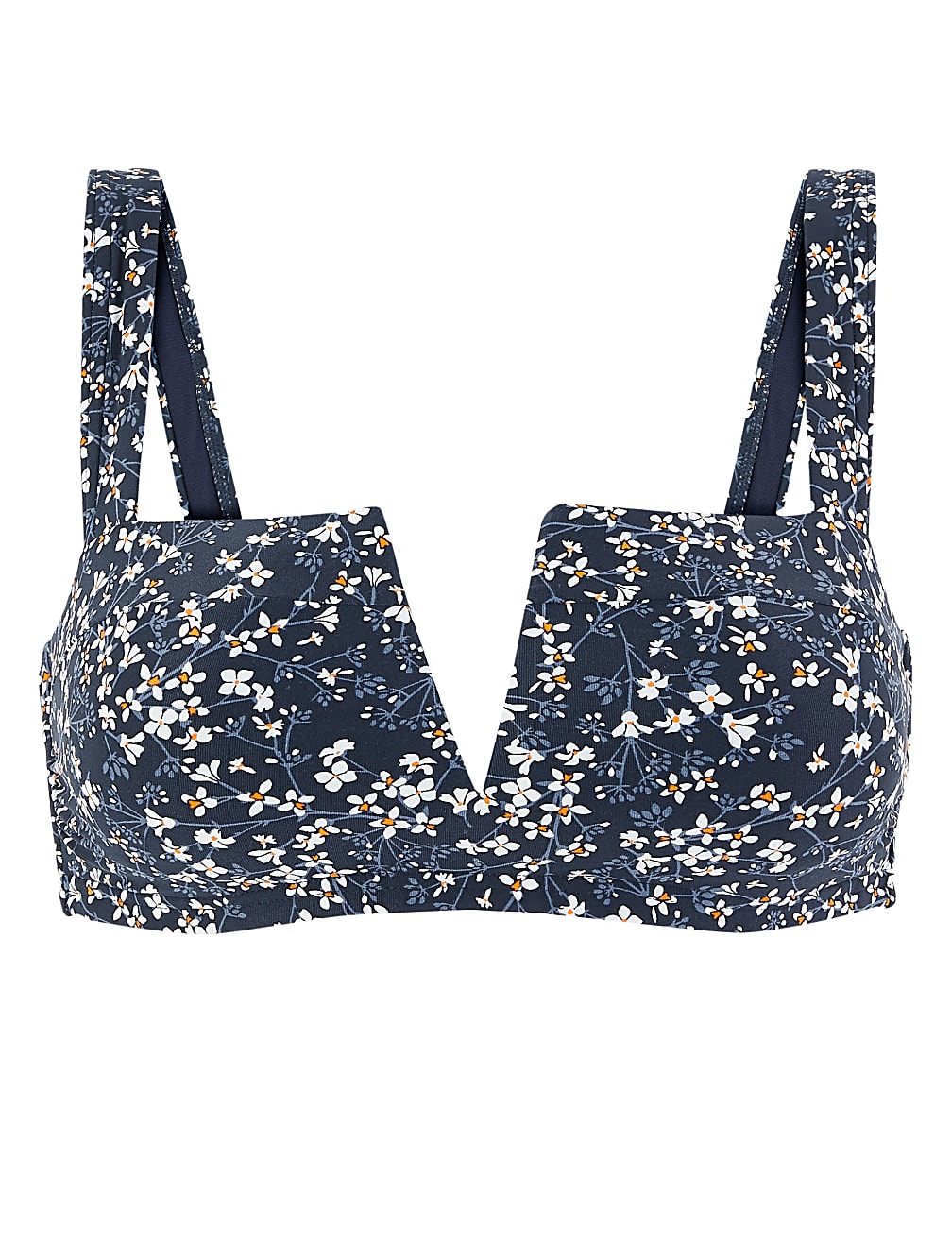 Ditsy Floral V Wire Bikini Top