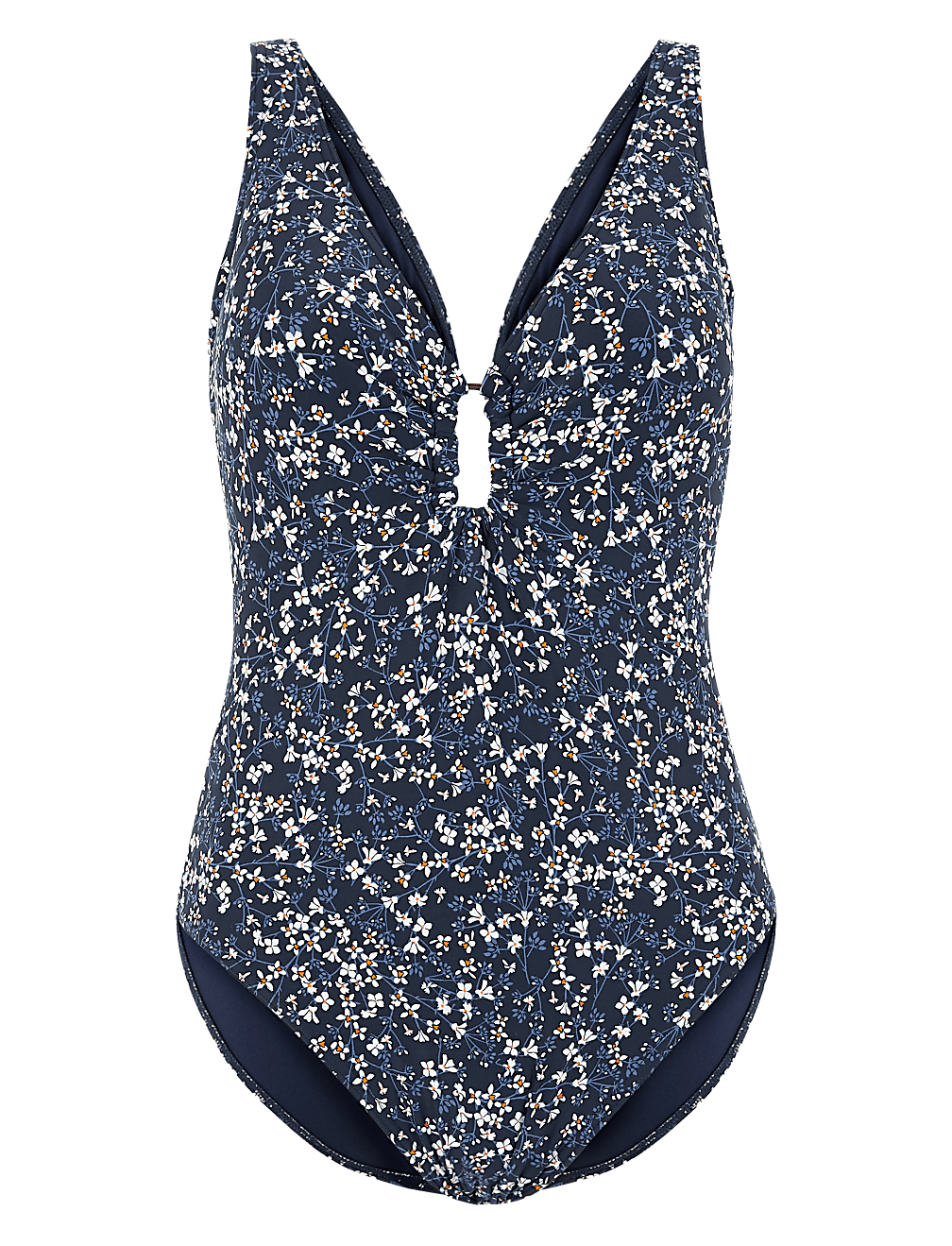 Ditsy Floral Plunge Swimsuit