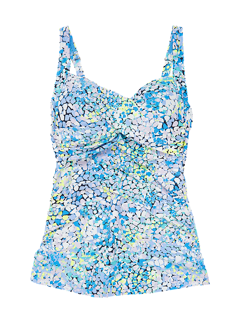Ombre Pebble Tummy Control Plunge Tankini