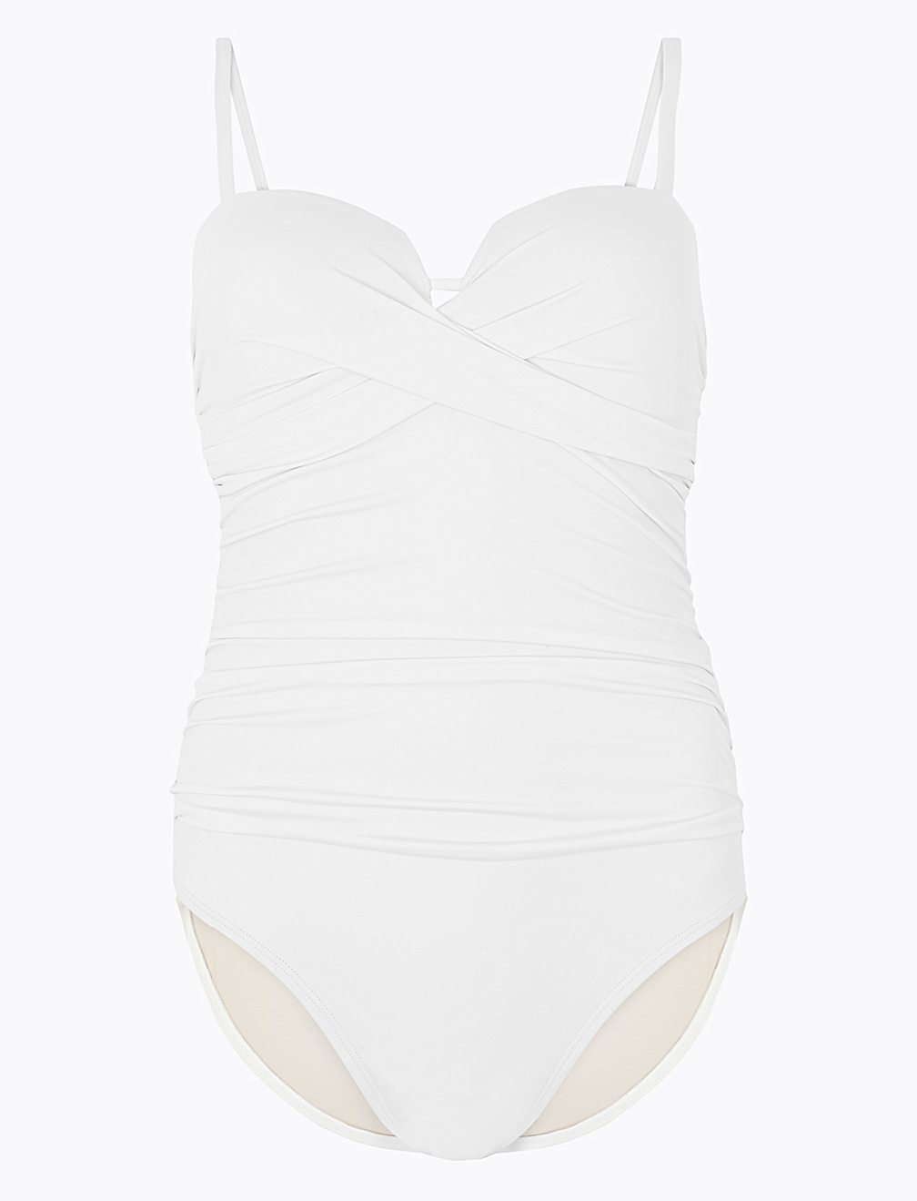 Tummy Control Wrap Bandeau Swimsuit