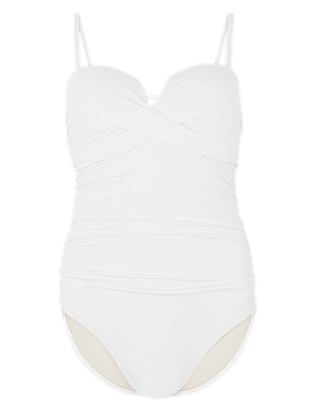 Tummy Control Wrap Bandeau Swimsuit