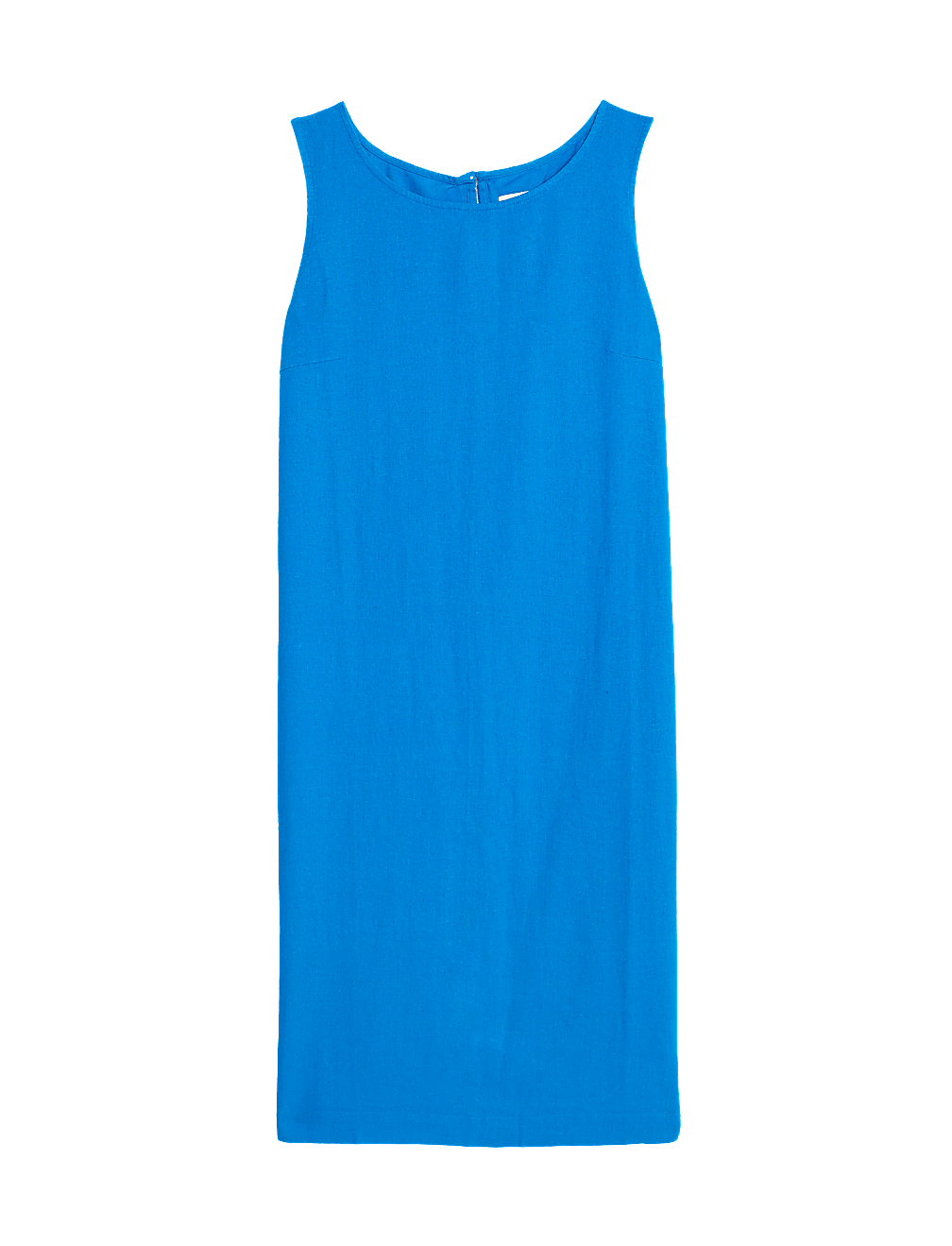 Linen Rich Knee Length Shift Dress