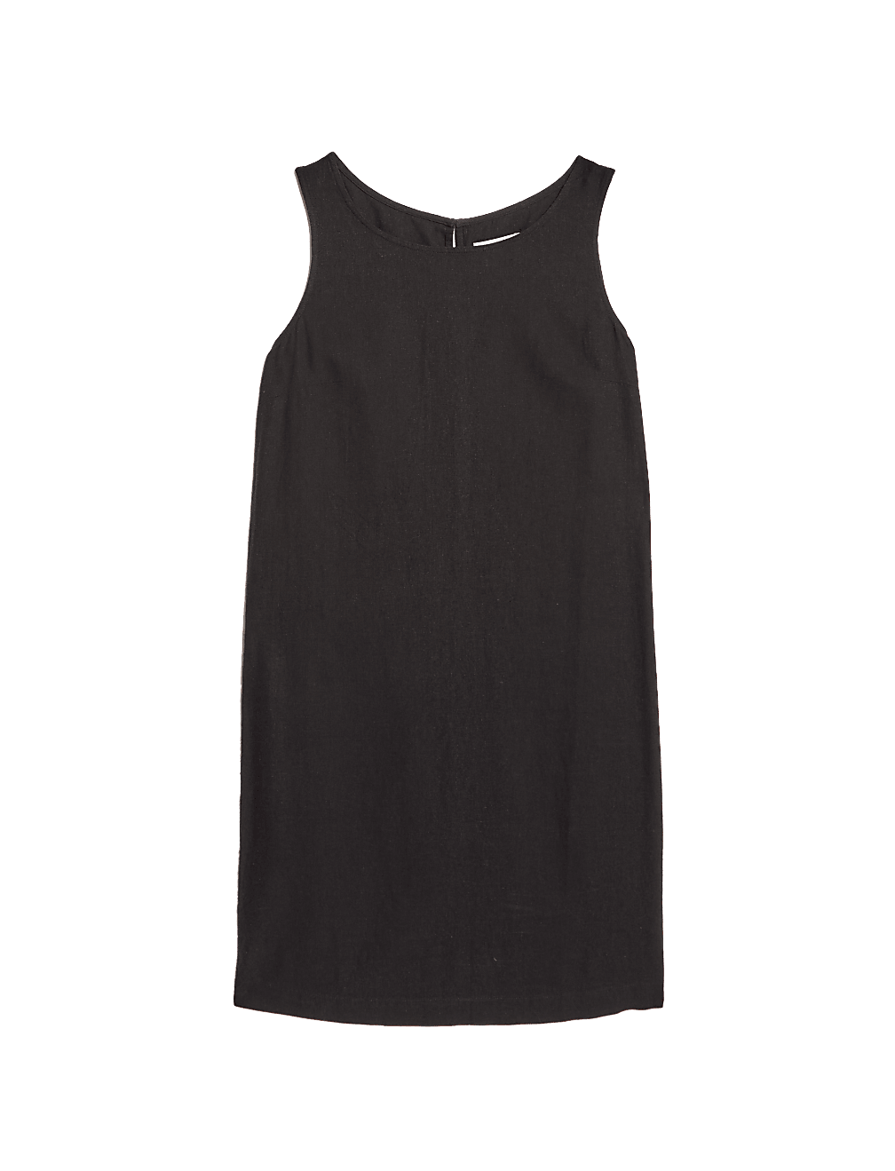 Linen Rich Knee Length Shift Dress