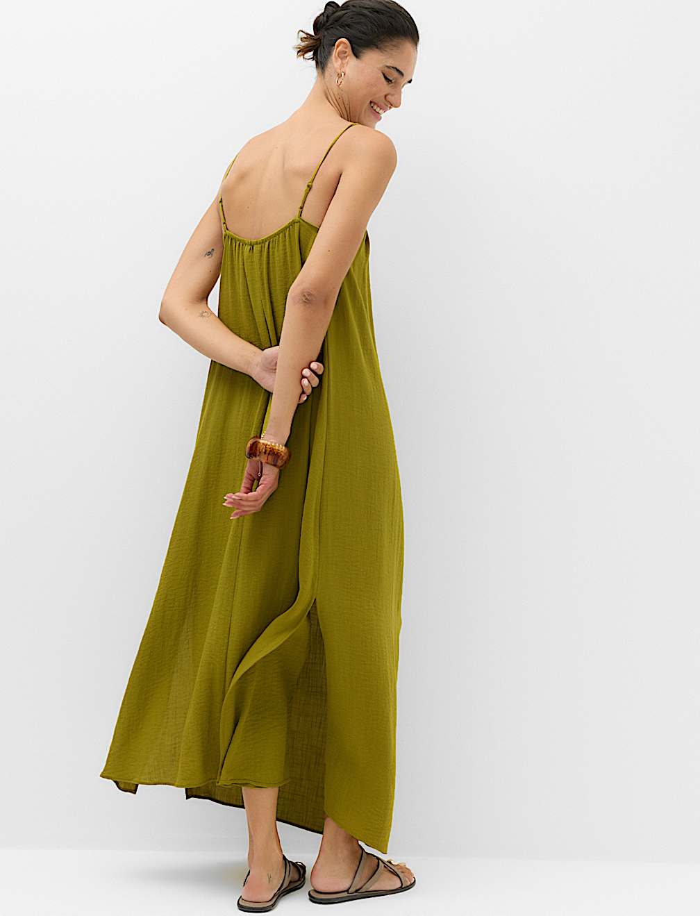 Strappy Tie Back Maxi Beach Dress