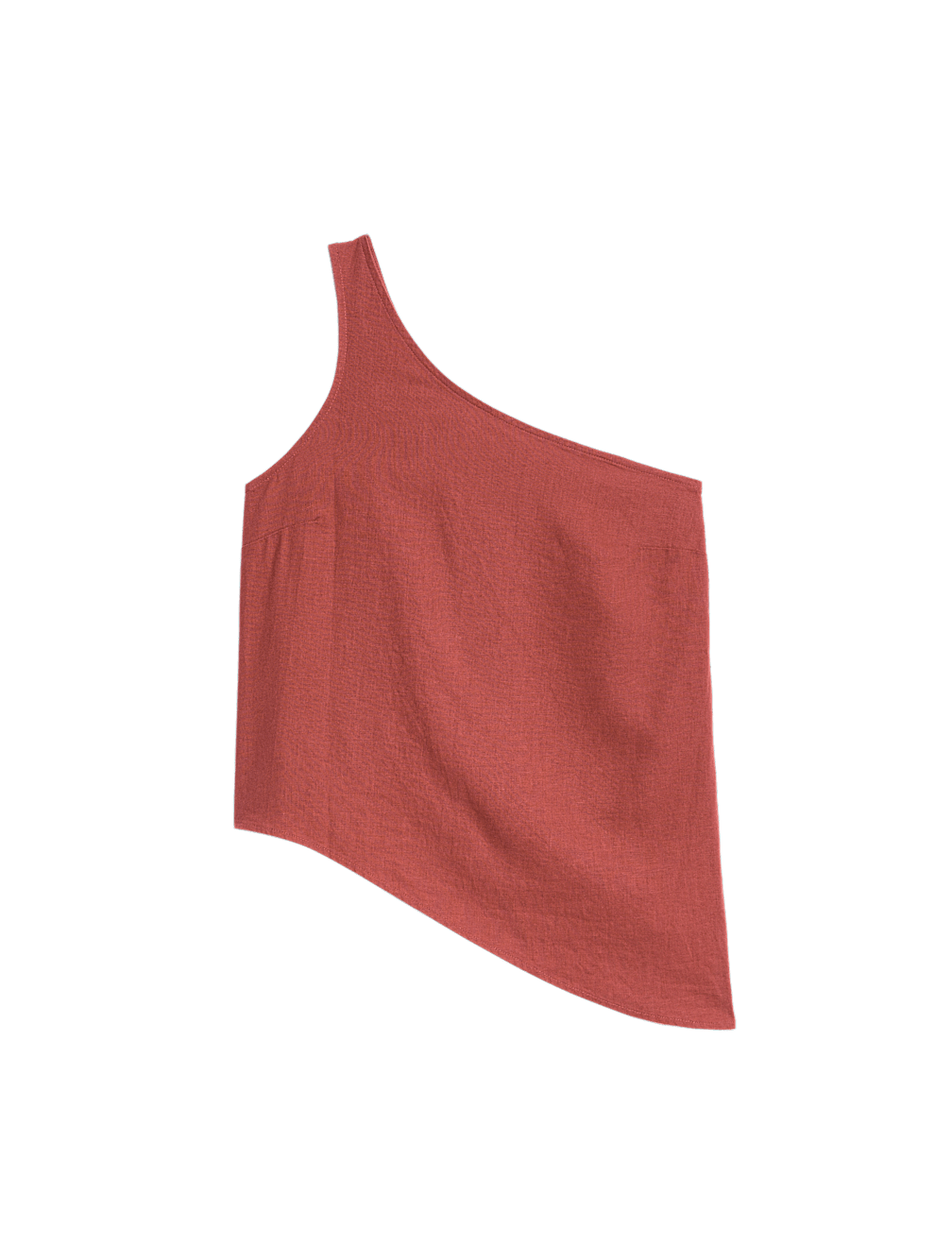 Linen Rich One Shoulder Top