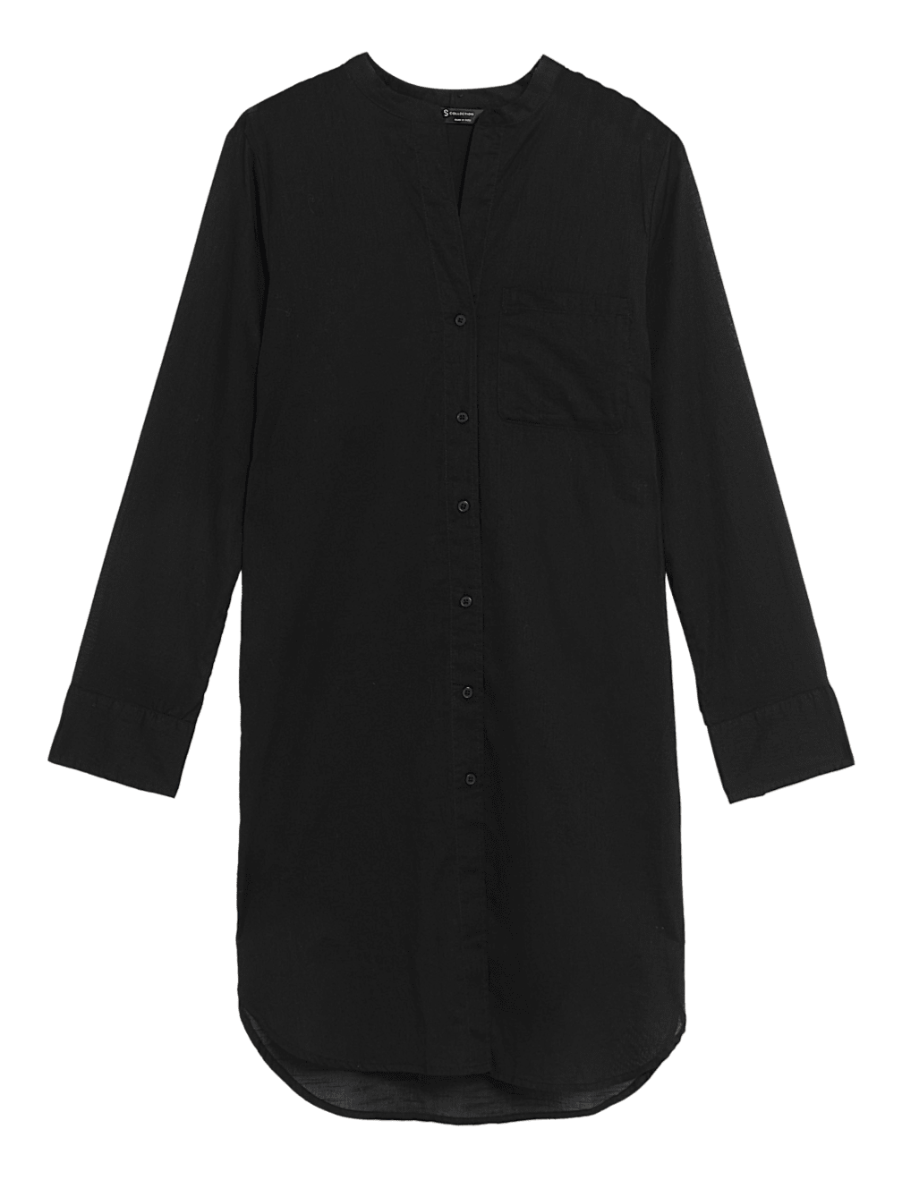 Pure Cotton Longline Beach Cover Up Shirt