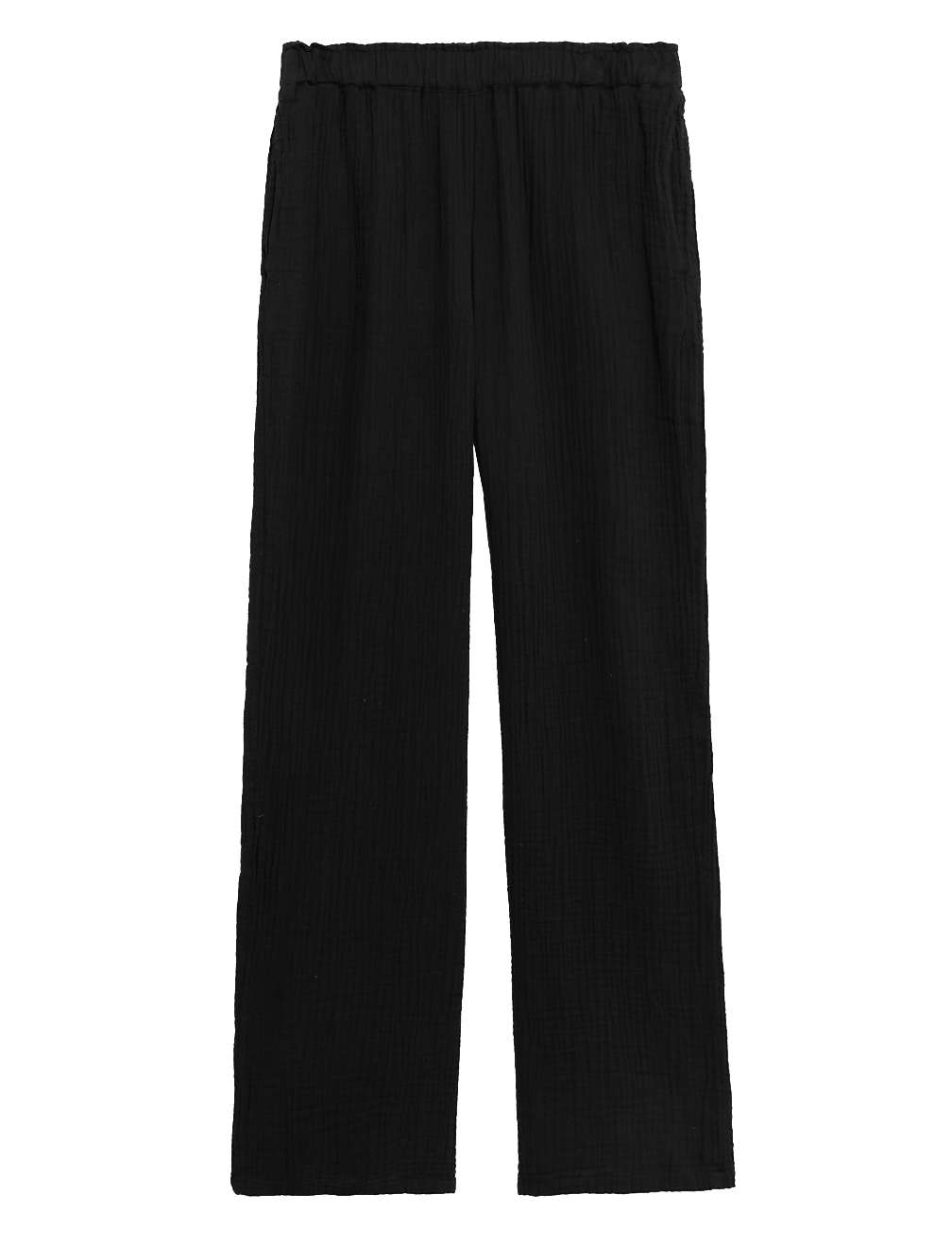 Pure Cotton Wide Leg Trousers