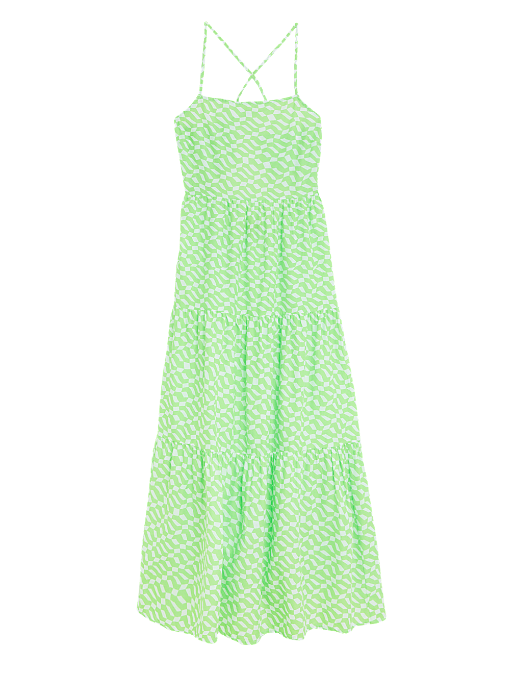 Pure Cotton Printed Midaxi Beach Dress