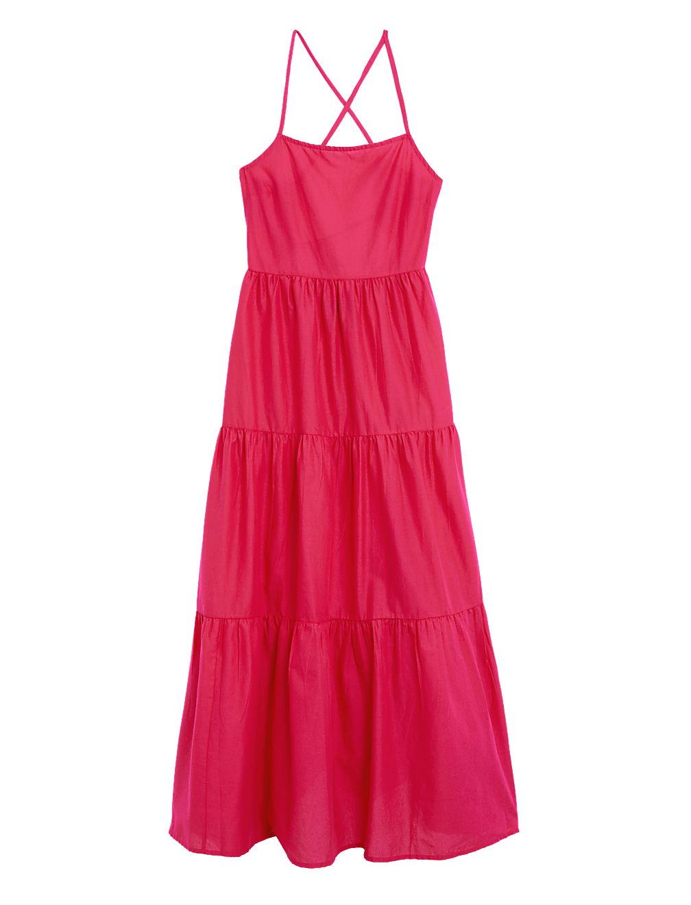 Pure Cotton Square Neck Midaxi Beach Dress