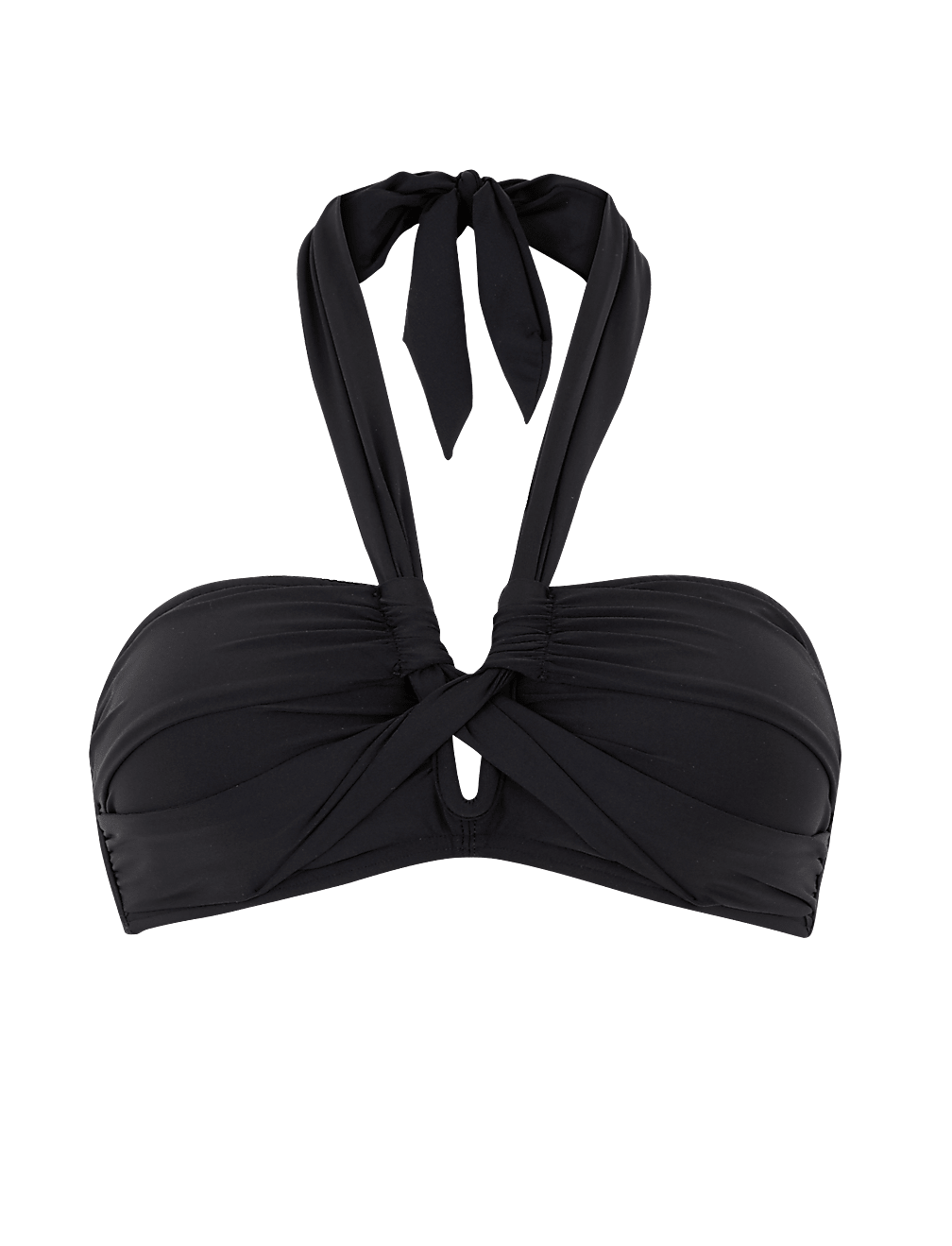Padded Twist Halter Neck Bikini Top