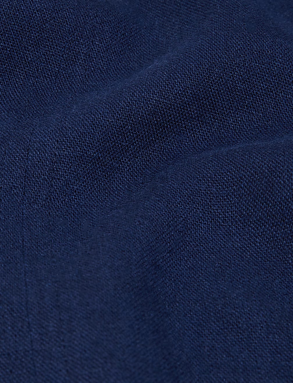 Linen Blend V-Neck Shift Dress