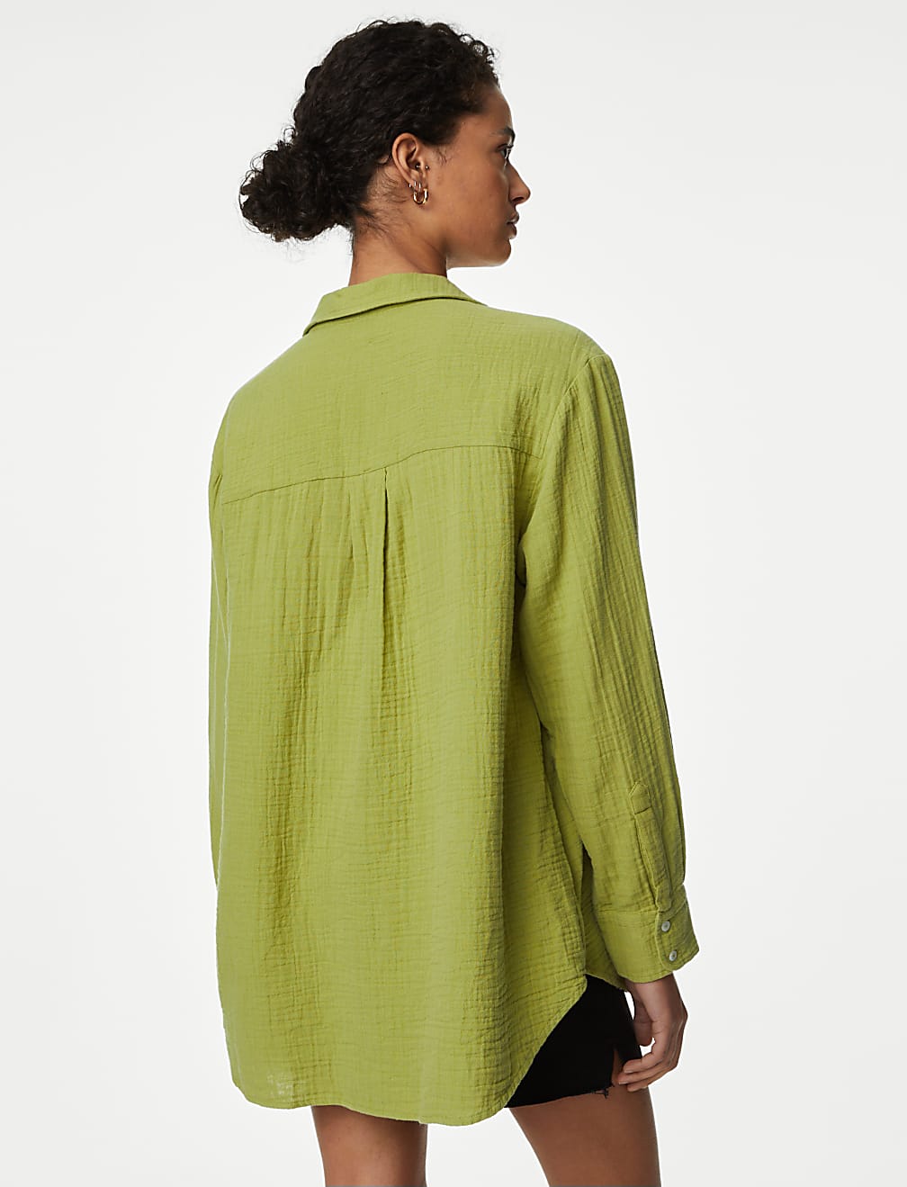 Pure Cotton Textured Beach Shirt