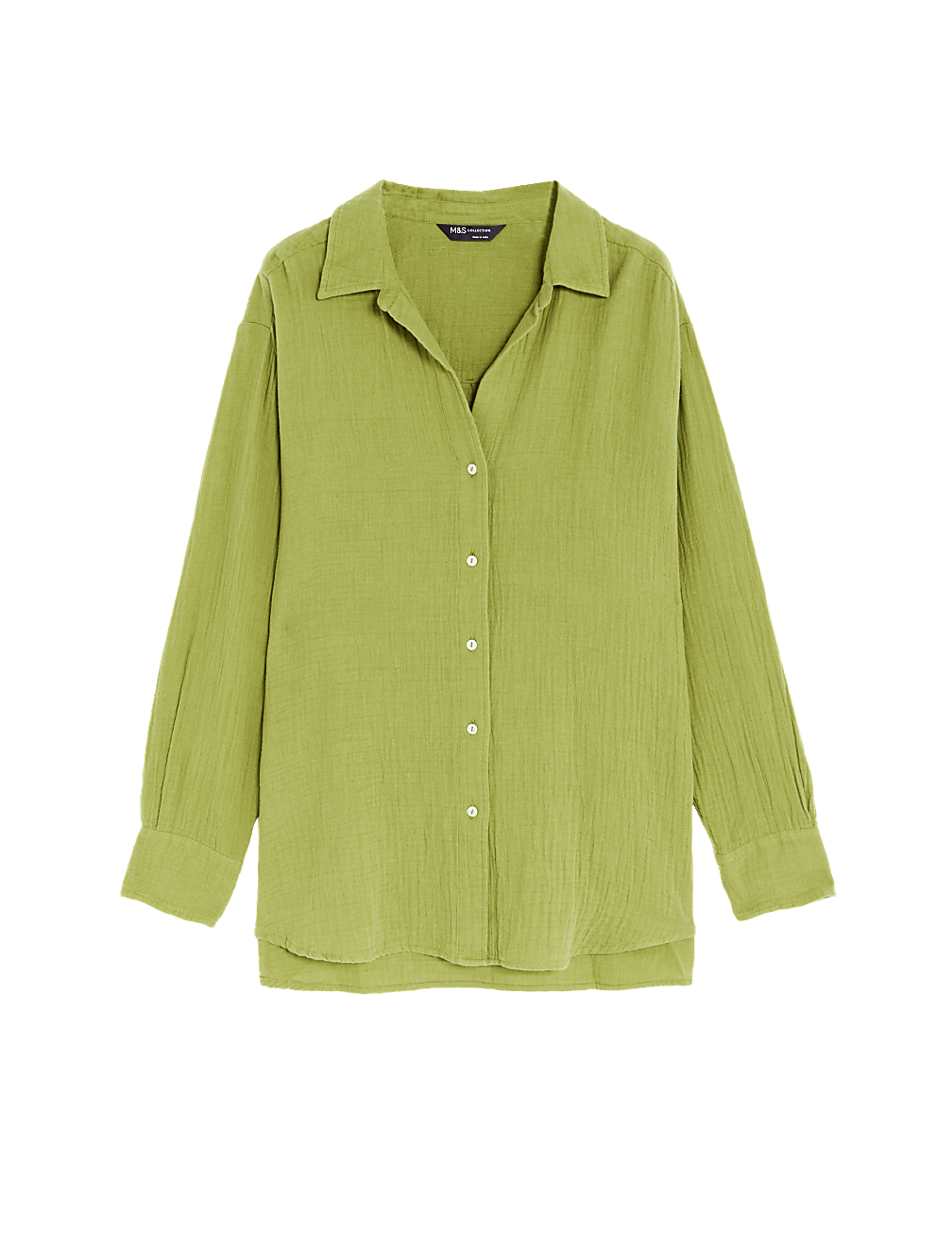 Pure Cotton Textured Beach Shirt