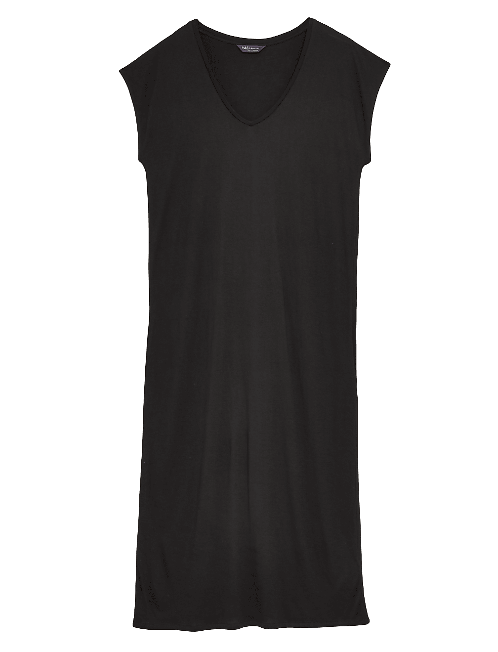 Jersey V-Neck Midi Dress