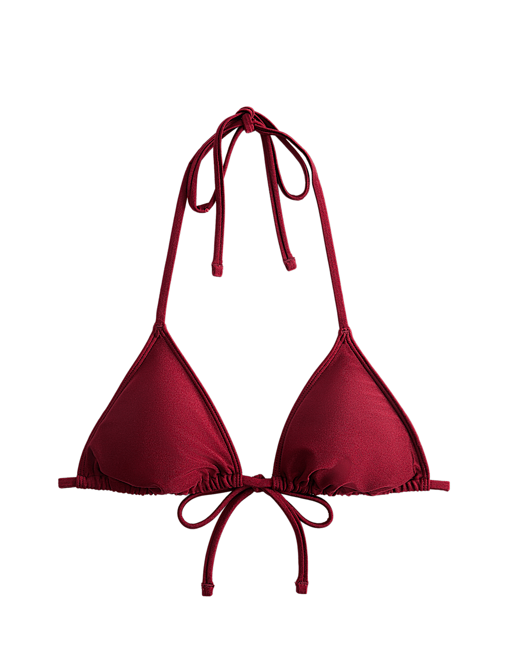 Sheen Triangle Bikini Top