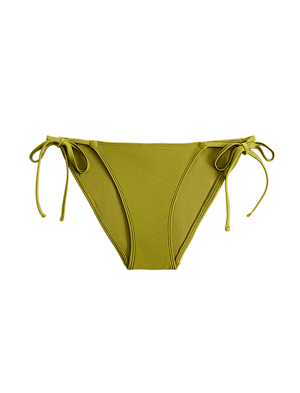 Metallic Sheen Tie Side Bikini Bottoms