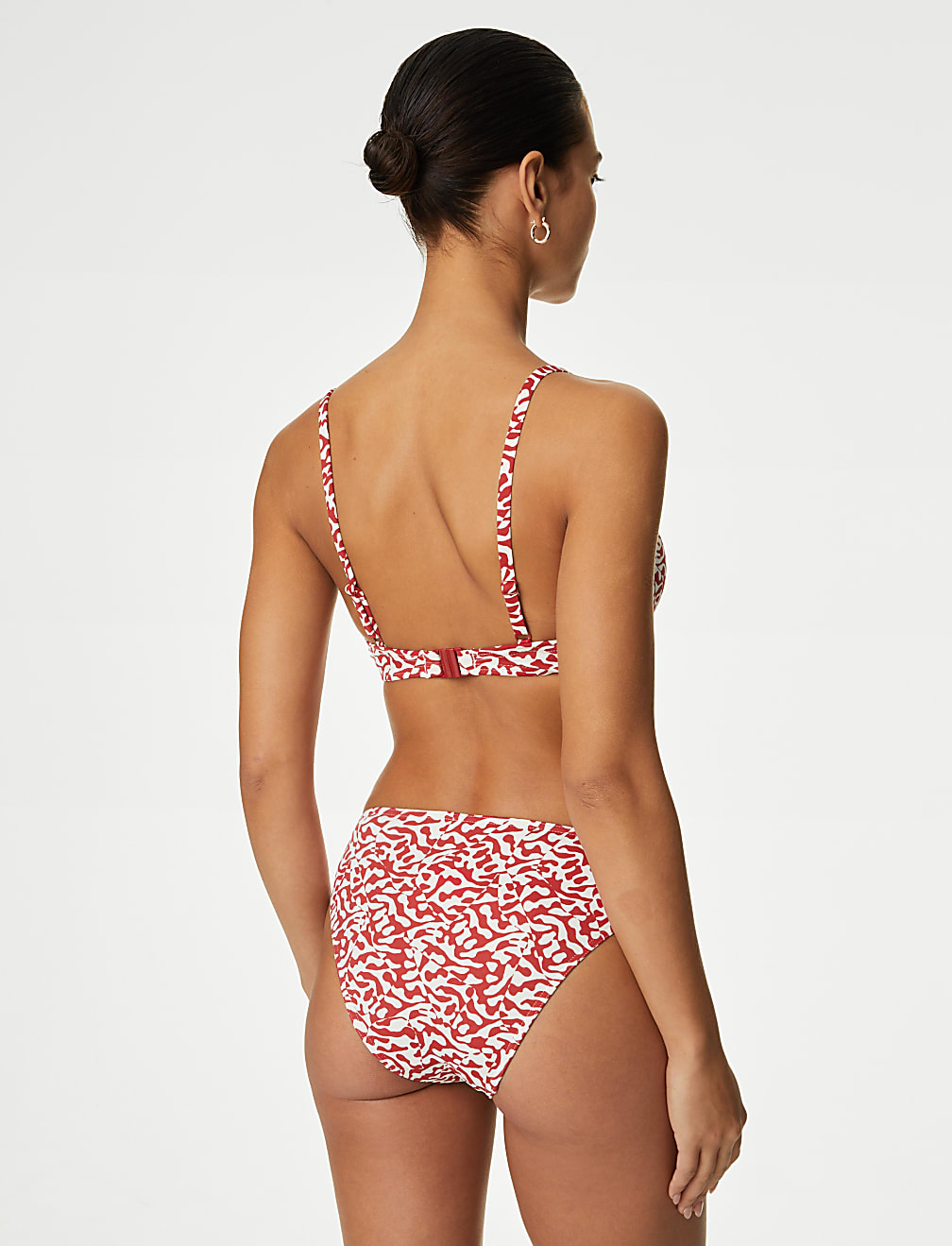 Printed High Leg Bikini Bottom