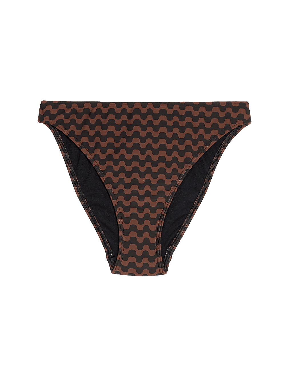 Printed High Leg Bikini Bottom