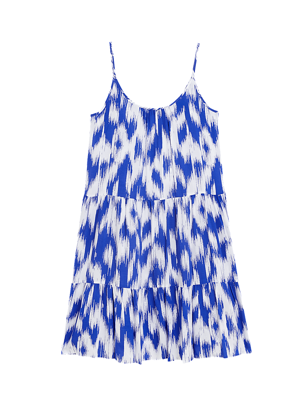 Printed Mini Swing Beach Dress