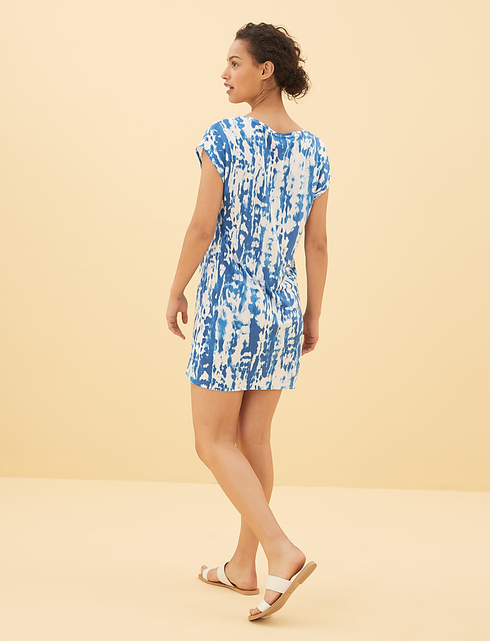 Jersey Tie Dye Mini Shift Dress