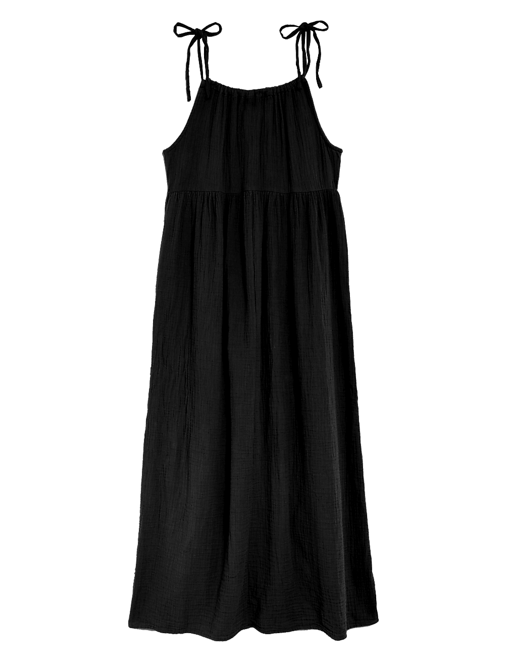 Pure Cotton Square Neck Midaxi Beach Dress