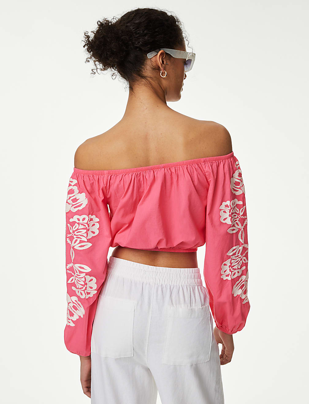 Pure Cotton Bardot Beach Top