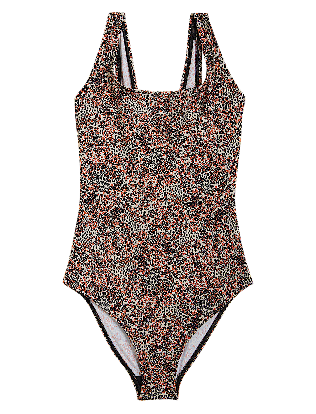Printed Scoop Neck Swimsuit