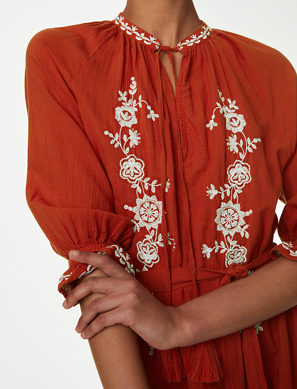 Pure Cotton Beach Cover Up Kaftan
