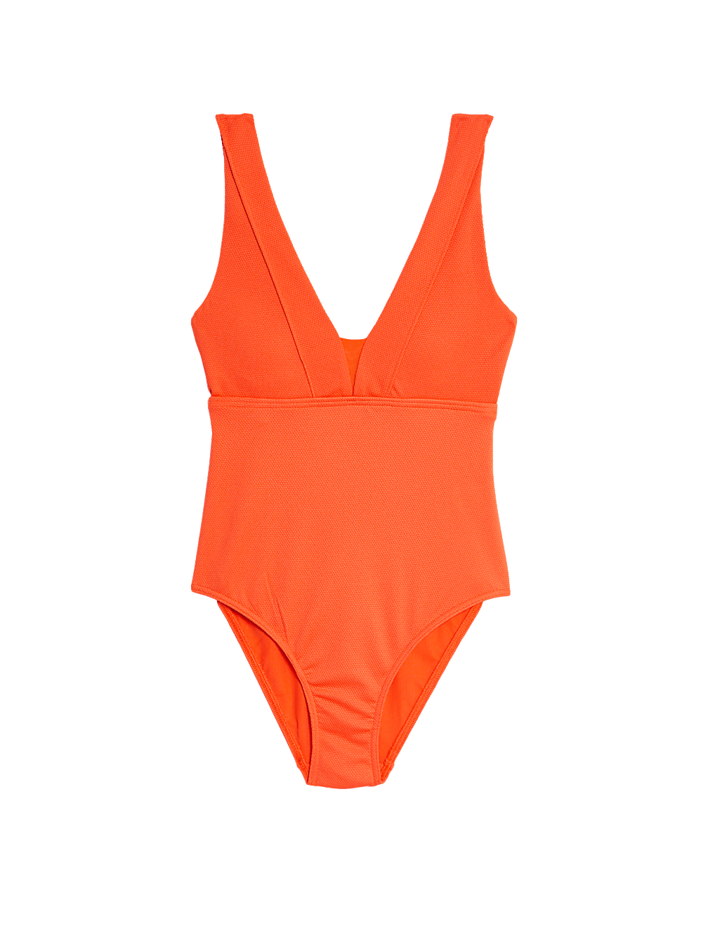 Magic Textured Mesh Plunge Swimsuit