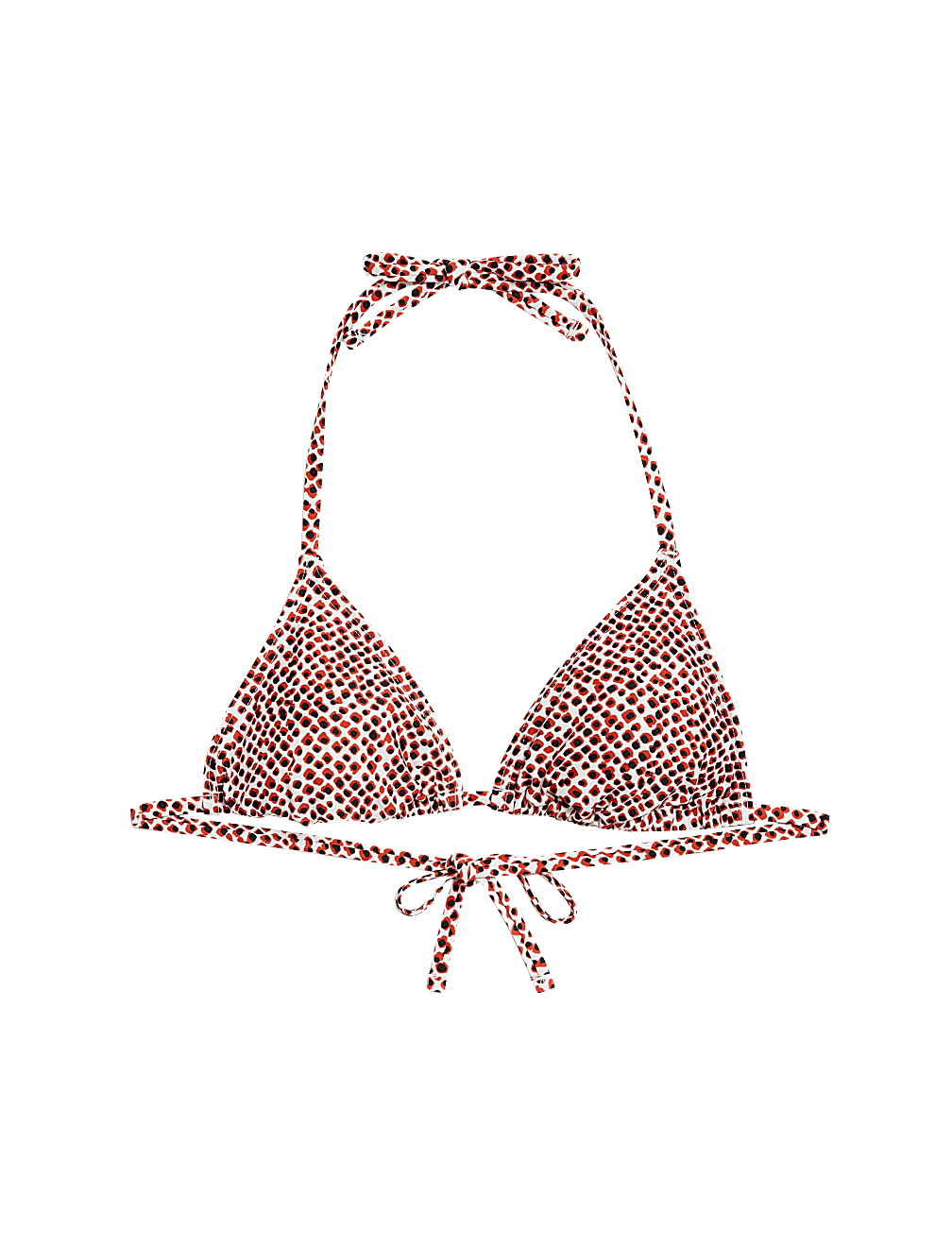 Printed Triangle Bikini Top